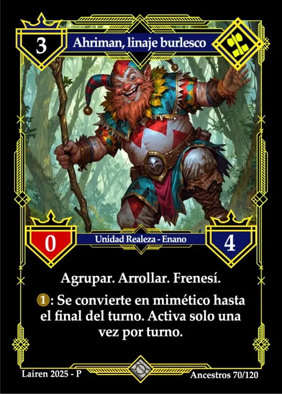 AHRIMAN, LINAJE BURLESCO